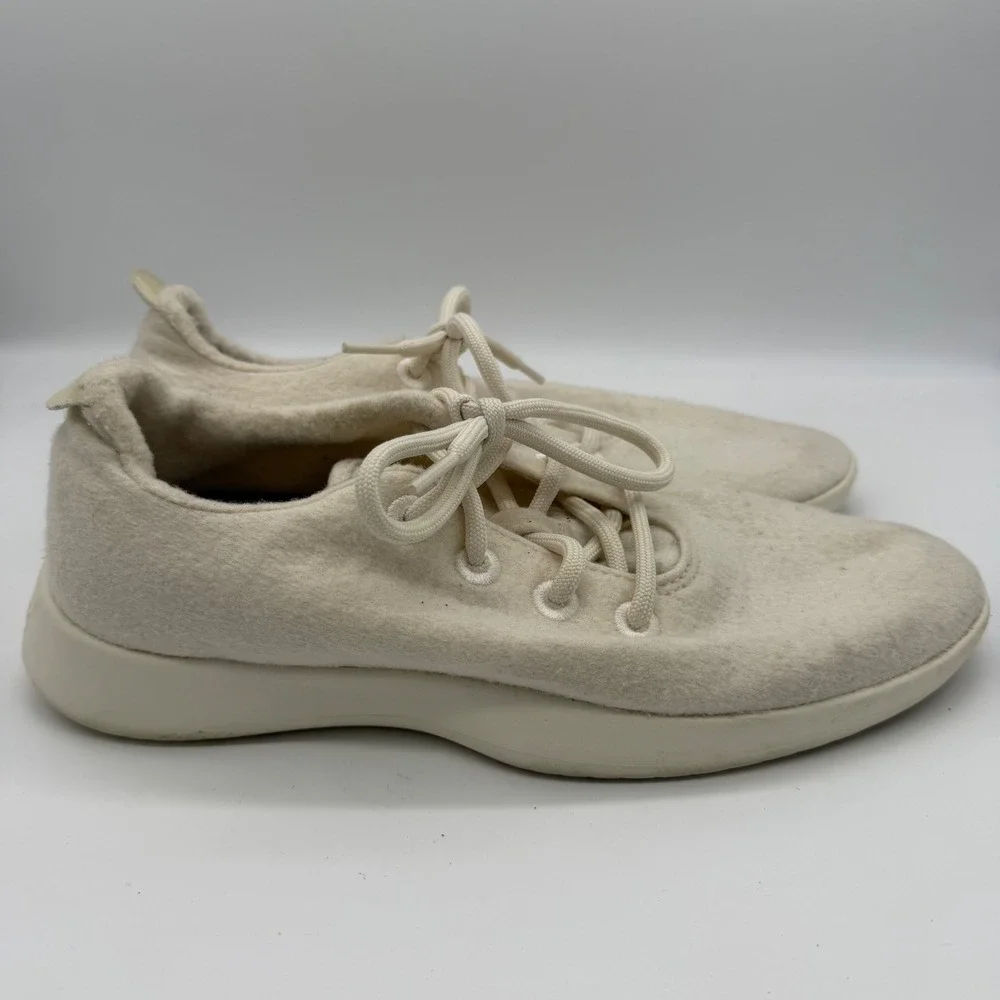 Allbirds Wool Runners Cream White Athletic Mens Size 9 Low Top Sneakers